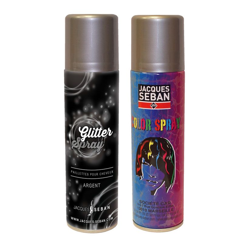 Spray cheveux couleur ou paillette 150ml
